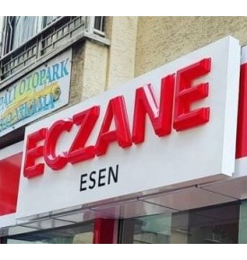 ECZANE TABELA 100 cm x 300 cm 